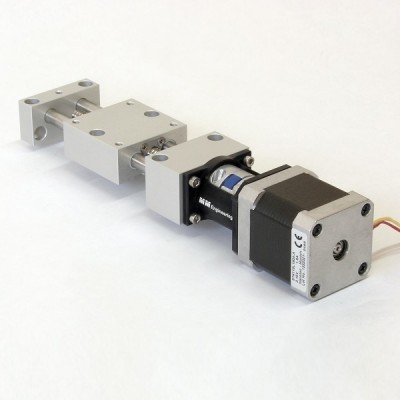Long motor positioning tables coaxial drive