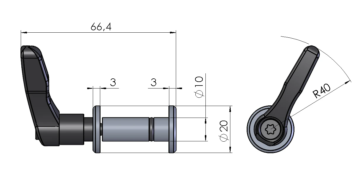 Schema forze giunto sferico GK12