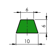 Förderbandprofil K10