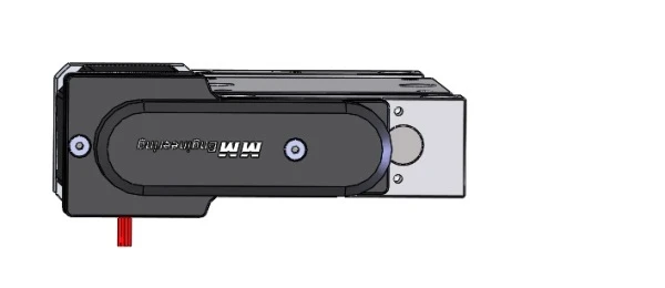 slitta regolabile con azionamento laterale a sinistra