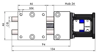 Dimensioni Regolatore di posizione in miniatura