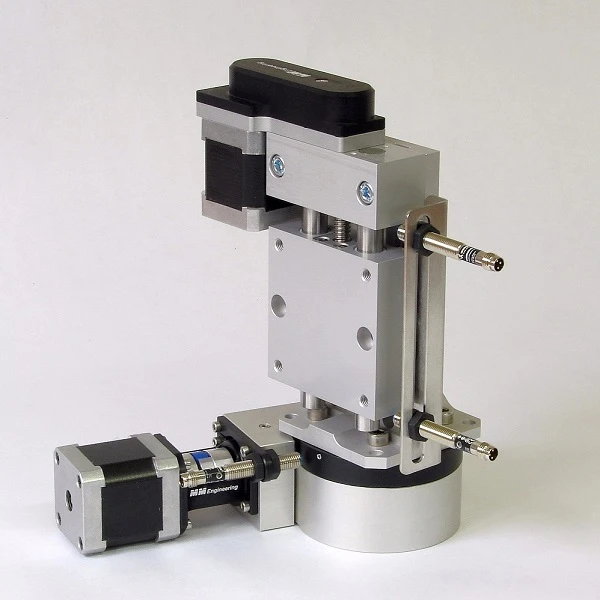 Tavolo rotante motorizzato con assi lineari