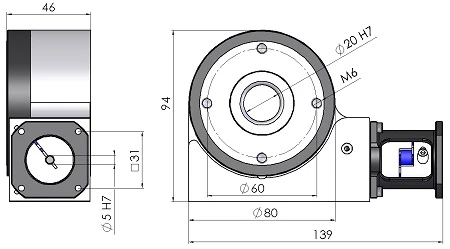 Dimensioni tavolo rotante motorizzato