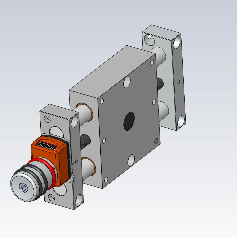Positionsanzeiger Anbaulage links mit Handrad