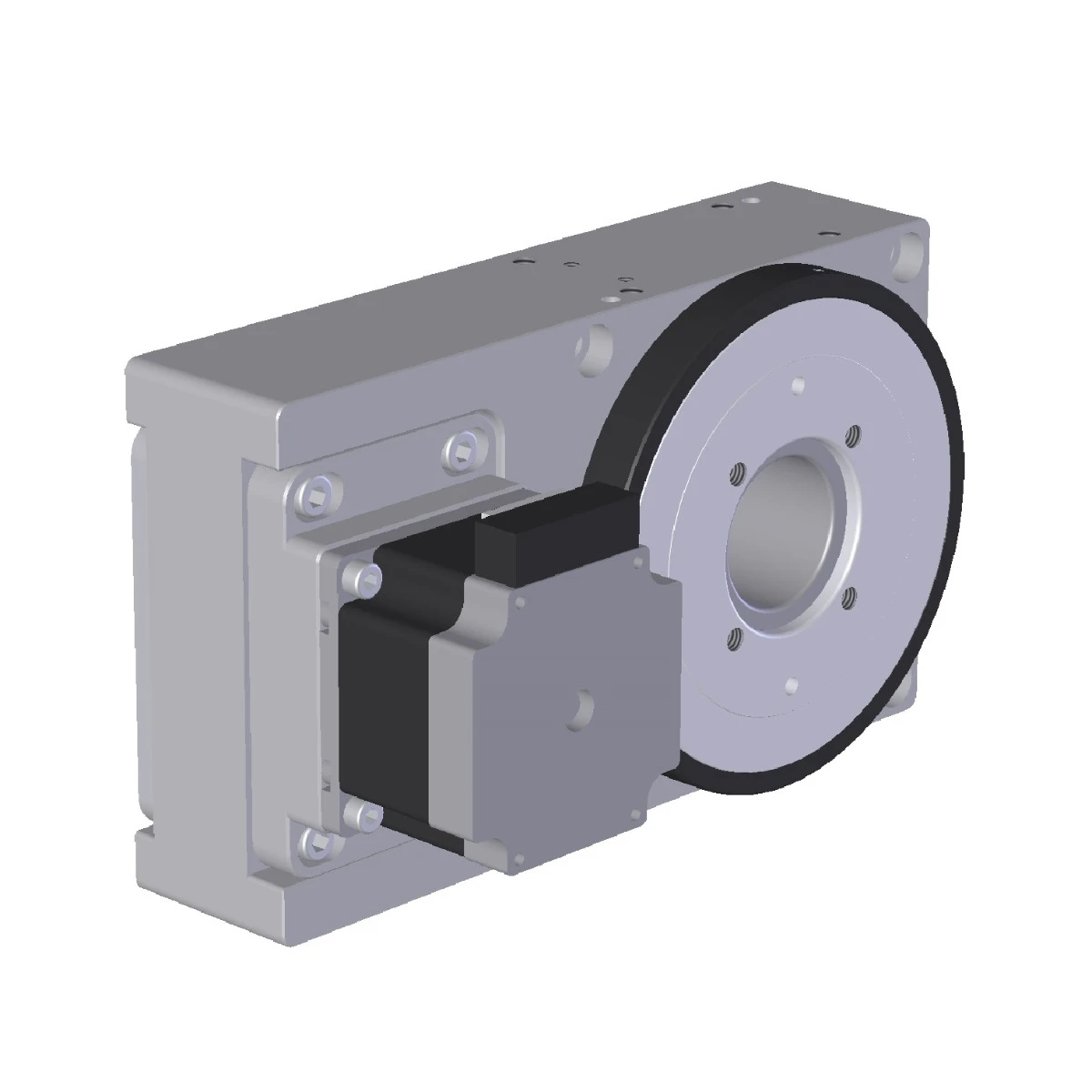 Zahnriemen Drehachse horizontal