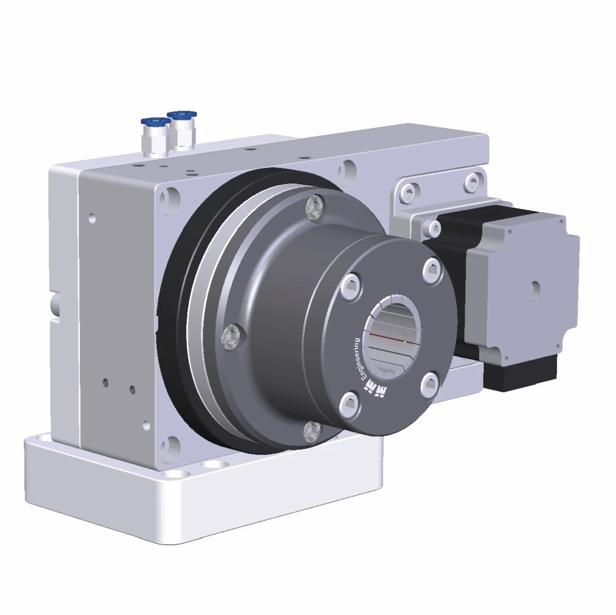 Drehtisch mit pneumatischem Spannzangenfutter