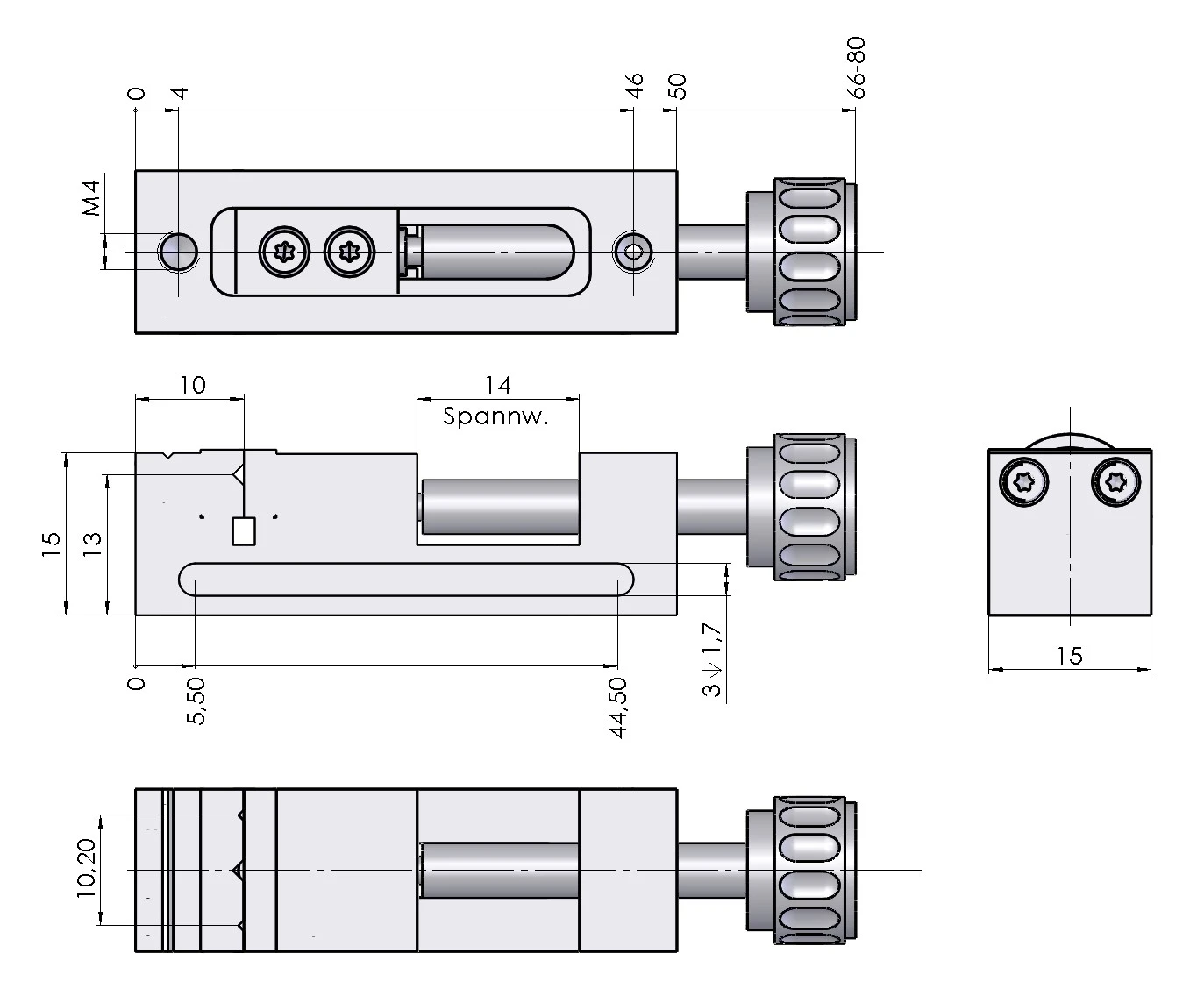 Dimensioni Morsa di seraggio
