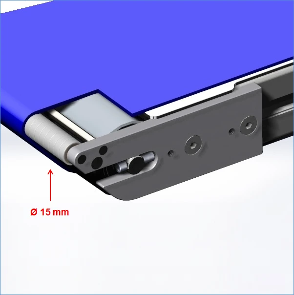 Aufbau einer Messerkantenumlenkung