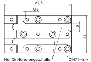 Montageplatte MMP2408 Massblatt