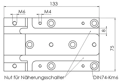 Montageplatte MMP3012 Massblatt